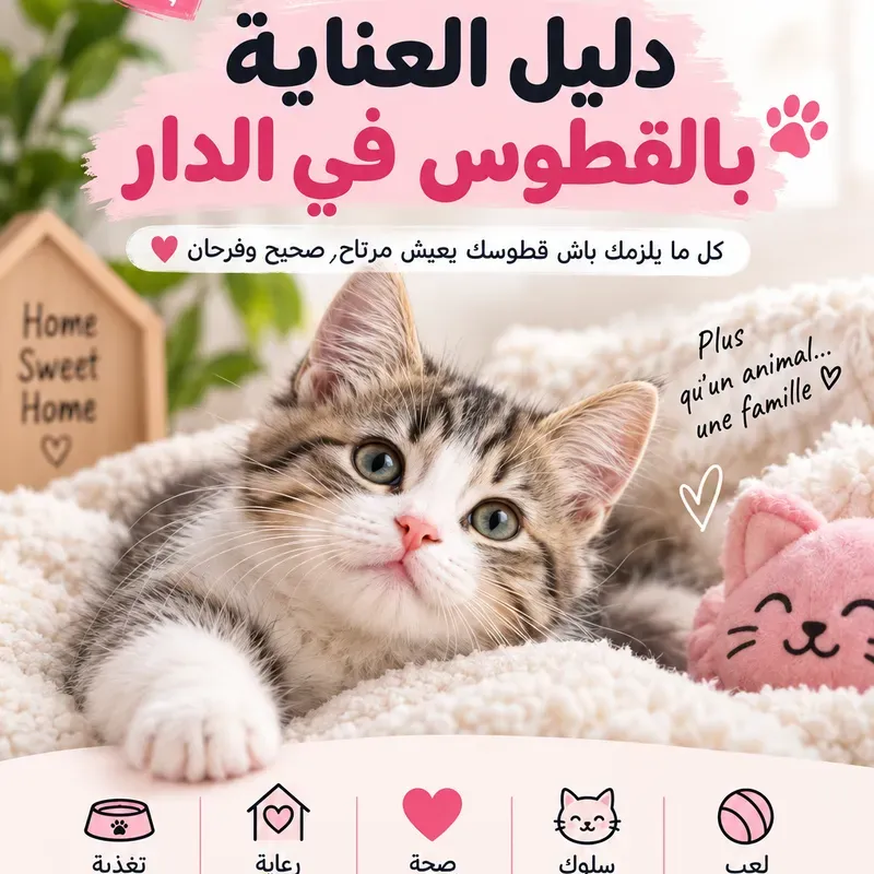 دليل العناية بالقطوس Toutoupet