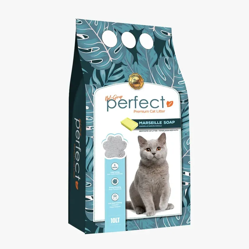 رمل القطط Perfect – متوفر 5 لتر و10 لتر