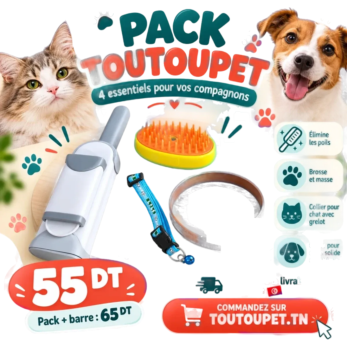 Pack Accessoires Chat & Chien 