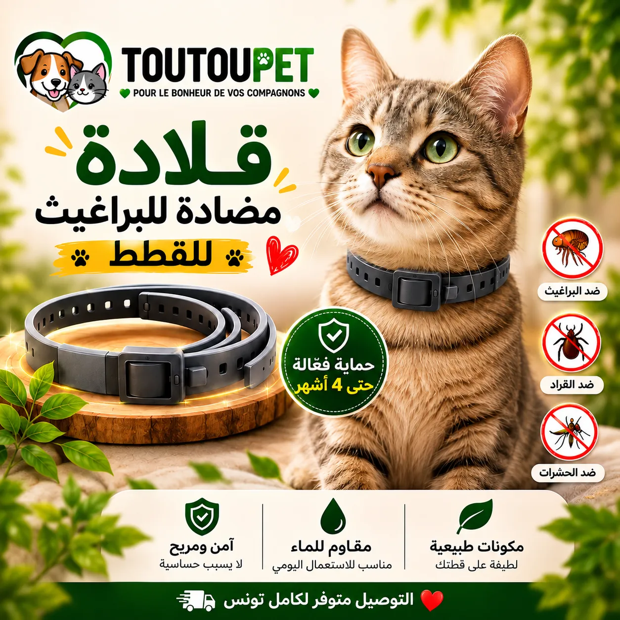 قلادة طبيعية فعّالة وآمنة للقطط — TOUTOUPET — photo 10